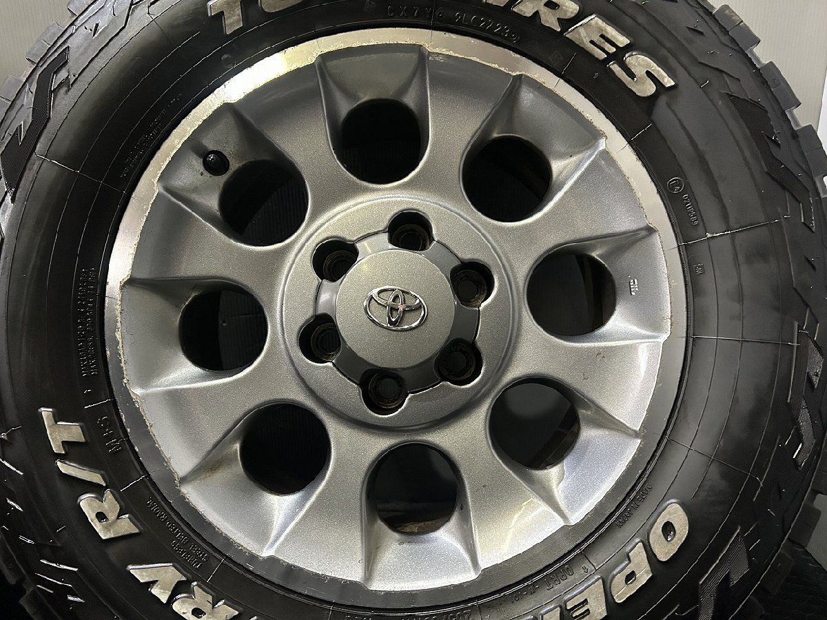 TY オープンカントリー R/T 265/65R17 夏タイヤ トヨタ FJクルーザー 純正アルミホイール 17インチ 7.5J6HPCD139.7+15 23年 プラド KTM670 TY オープンカントリー R/T 265/65R17 夏タイヤ トヨタ FJクルーザー
