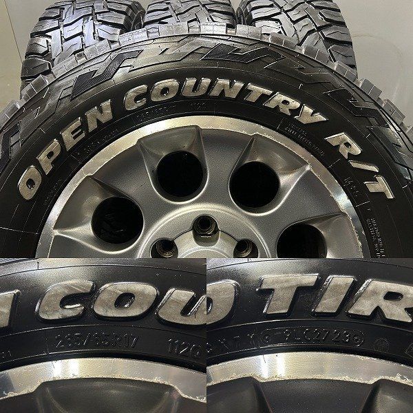 TY オープンカントリー R/T 265/65R17 夏タイヤ トヨタ FJクルーザー 純正アルミホイール 17インチ 7.5J6HPCD139.7+15 23年 プラド KTM670 TY オープンカントリー R/T 265/65R17 夏タイヤ トヨタ FJクルーザー