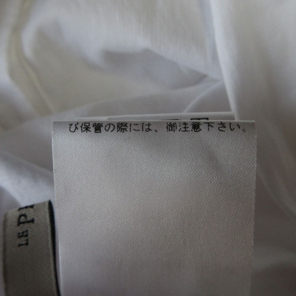 美品 22AW LE PHIL ルフィル バックツイストブラウス 半袖 シャツ F ホワイト レディース 古着 中古 USED 美品 22AW LE PHIL ルフィル バックツイストブラウス 半袖 シャツ F