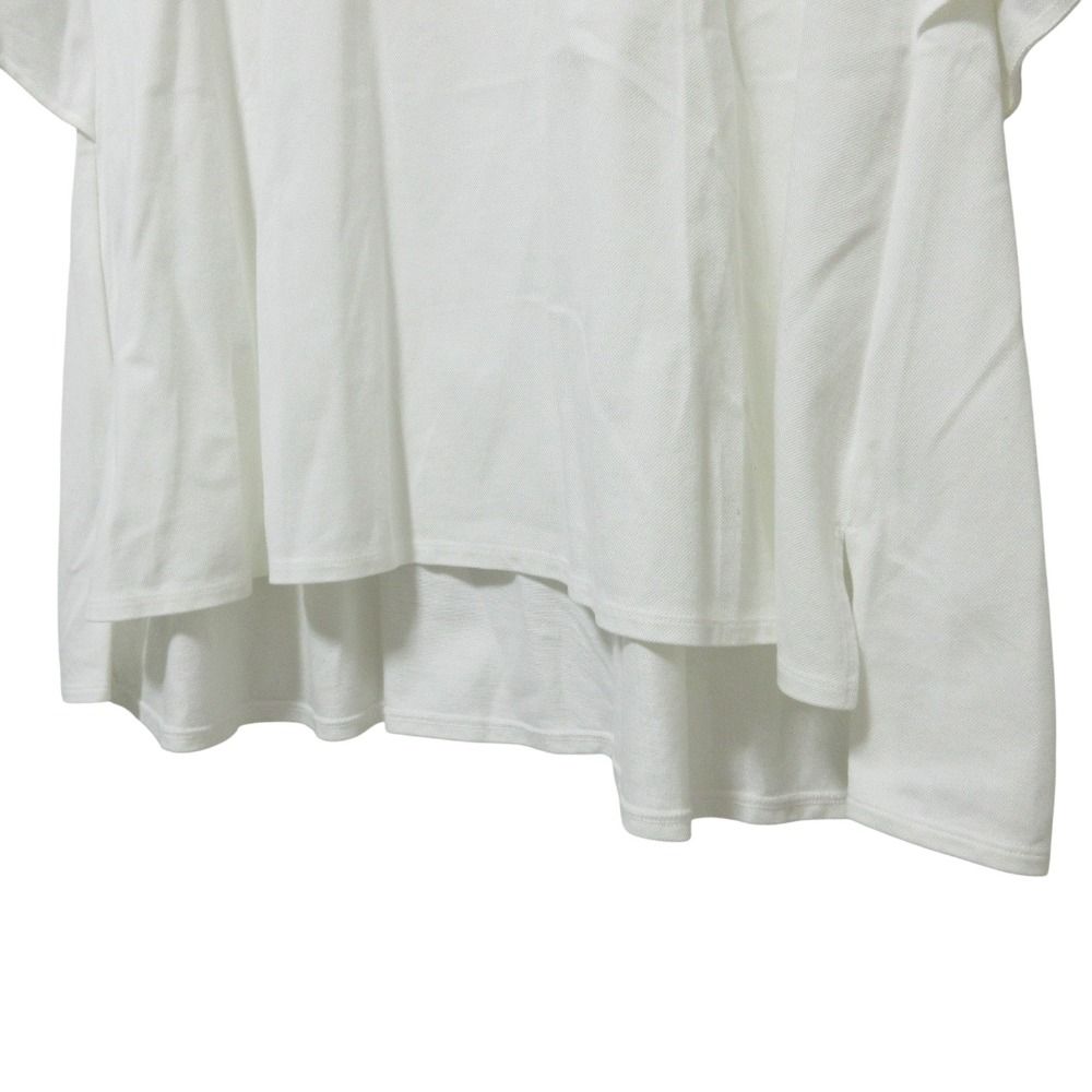 美品 20SS ebure エブール 半袖 フレア カノコクルーネックTシャツ 38 ホワイト レディース 古着 中古 USED 美品 20SS ebure エブール 半袖 フレア カノコクルーネックTシャツ 38