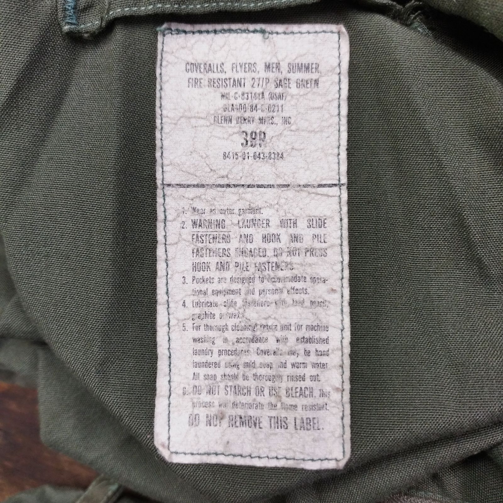 80s USAF フライトスーツ フライヤーズ CWU-27/P 米軍 ミリタリー ARMY