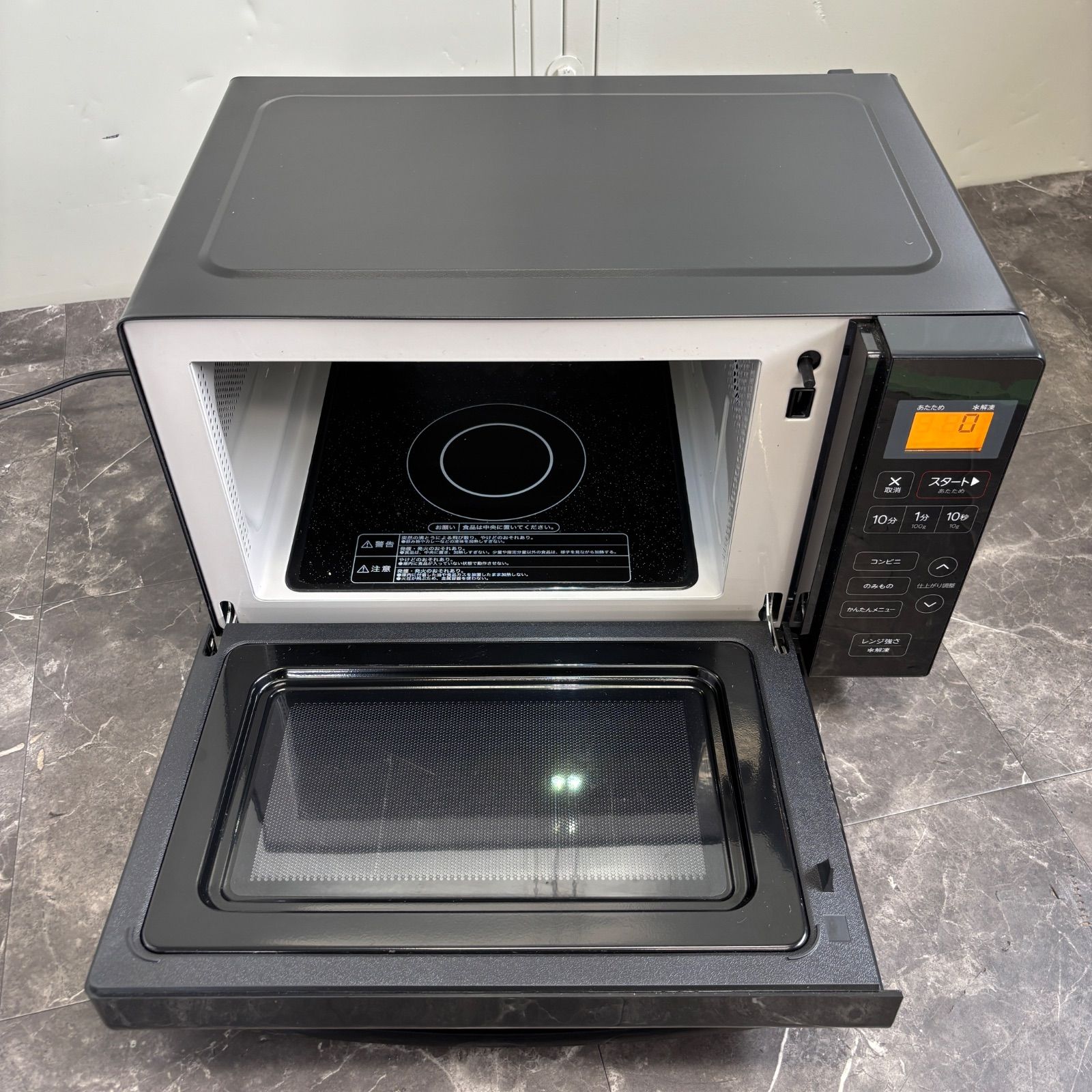 ◇【美品 2023年製】Haier JM-FH18NJ 電子レンジ 2023年製 フラット庫