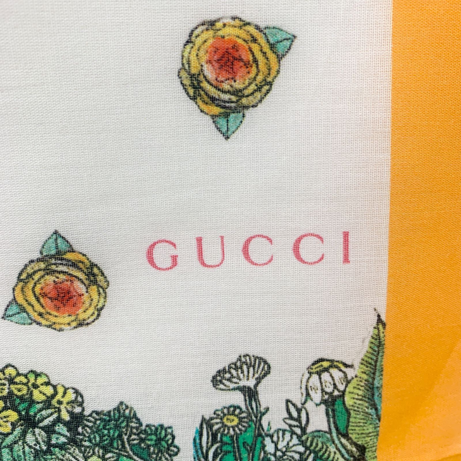 未使用 Gucci ヒグチユウコ グッチ コラボ スカーフ ウサギ 一輪車 
