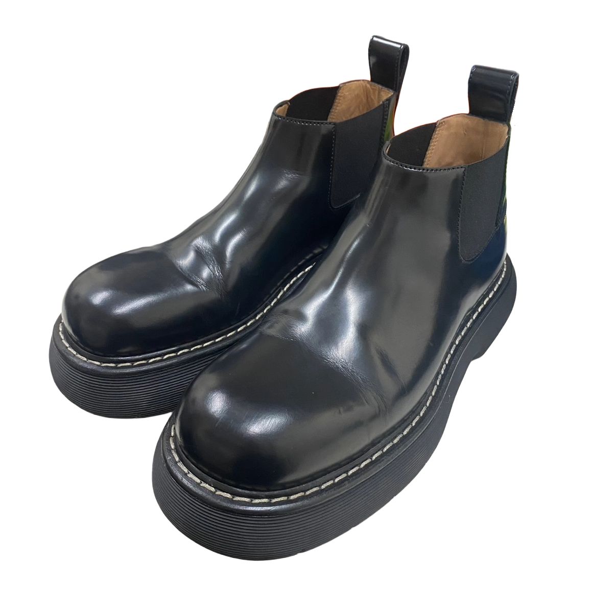 ボッテガヴェネタ　Bottega Veneta　サイドゴア　ショートブーツ　カーフレザー　ブラック　＃44サイズ
