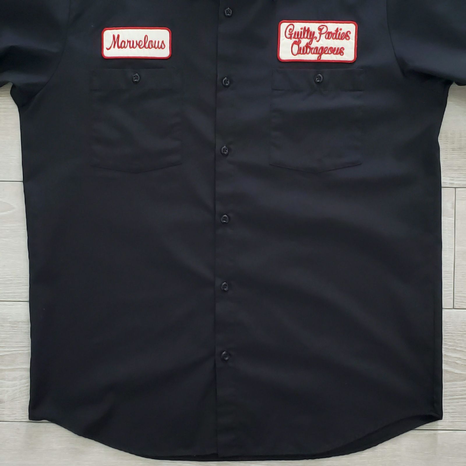 WACKO MARIA ワコマリア□美品 日本製 長袖 ワークシャツ M 黒 