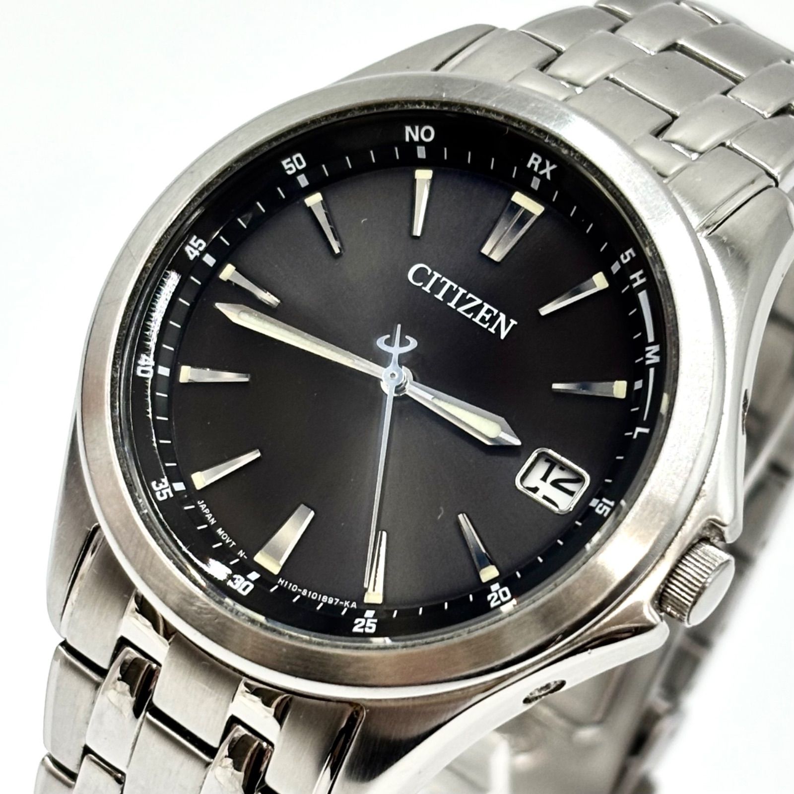 稼動/純正ベルト/極美品】CITIZEN シチズン ECO-DRIVE/エコドライブ 
