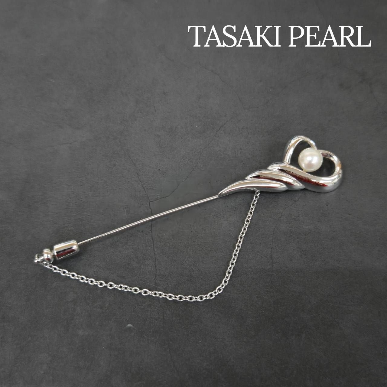 TASAKI 田崎真珠 タサキ パール ブローチ S刻印 シルバー アクセサリー