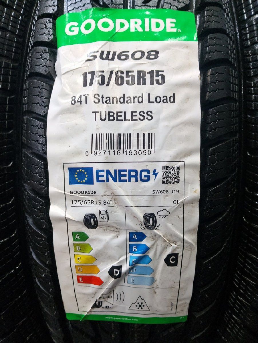 新品】GOODRIDE SW608 175/65R15 84T 15インチ スタッドレス 4本 22年 