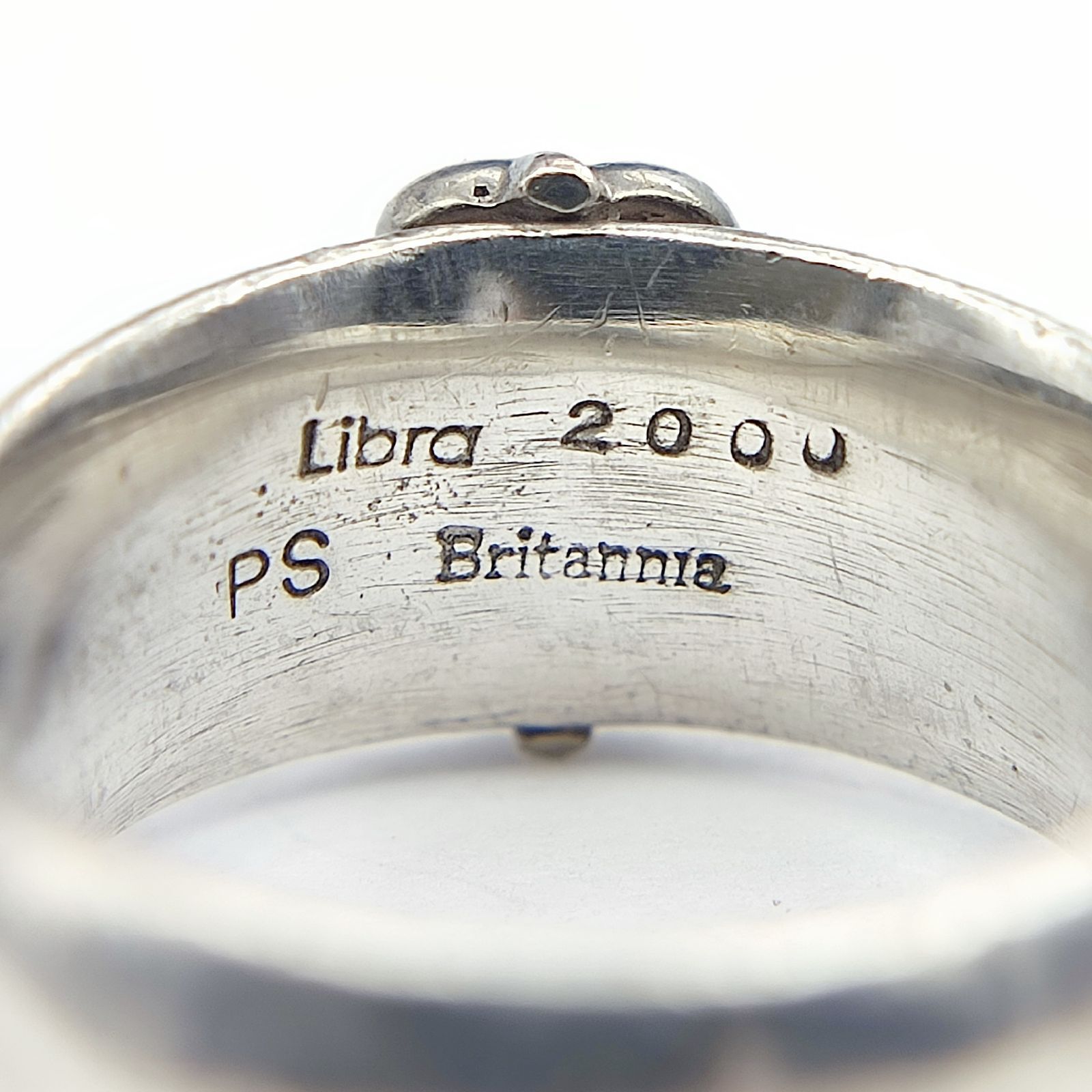 美品】Libra Britannia リブラ クロスデザインリング 2000 シルバー925