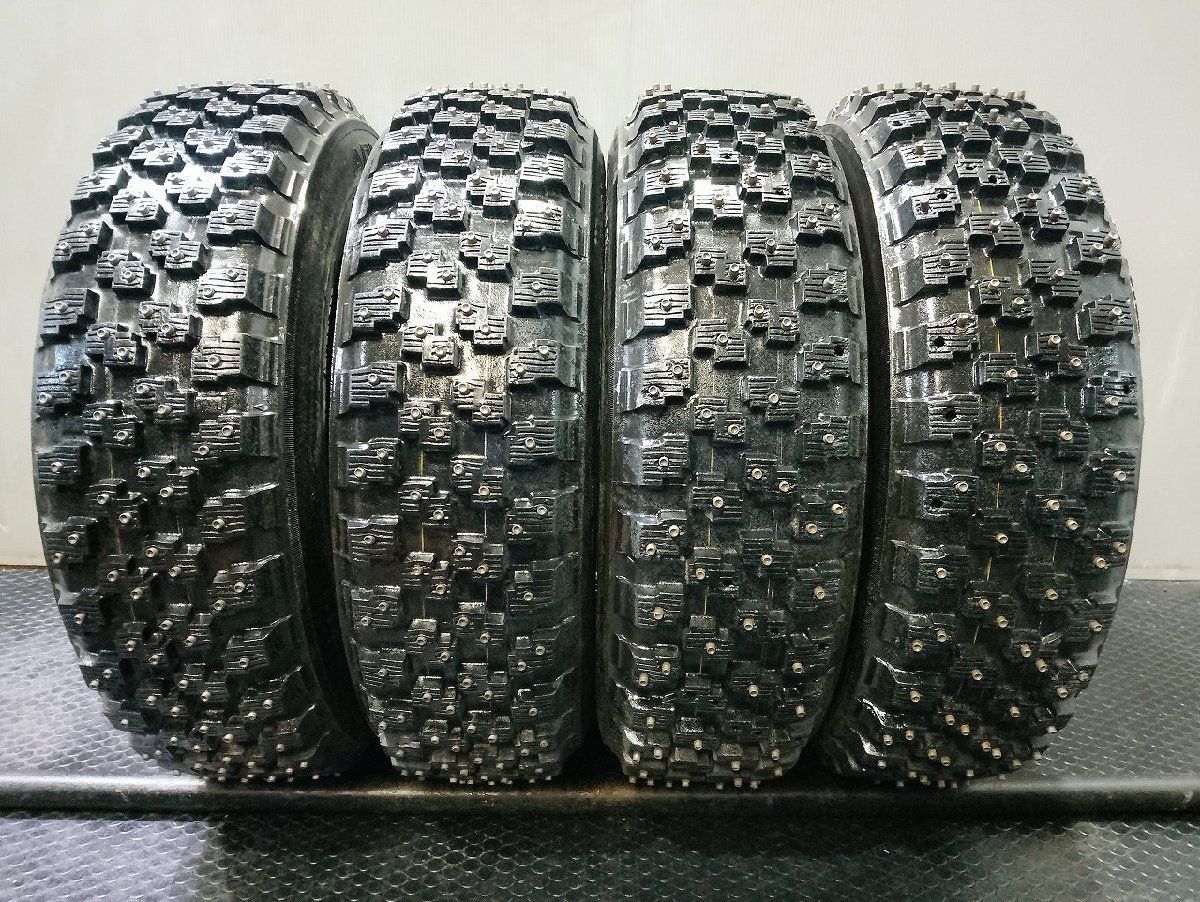 【走行短め】YOKOHAMA ADVAN MT-14 195/65R15 15インチ スパイクタイヤ 4本 カップピン プリウス ヴォクシー セレナ カローラ等　(KTF494) 走行短め】YOKOHAMA ADVAN MT-14 195/65R15 15インチ スパイクタイヤ 4