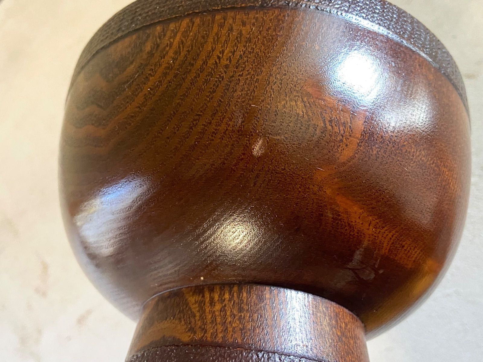 能登蔵出し 木地呂 渕布 合鹿椀 漆器2客セット / Noto Lacquerware