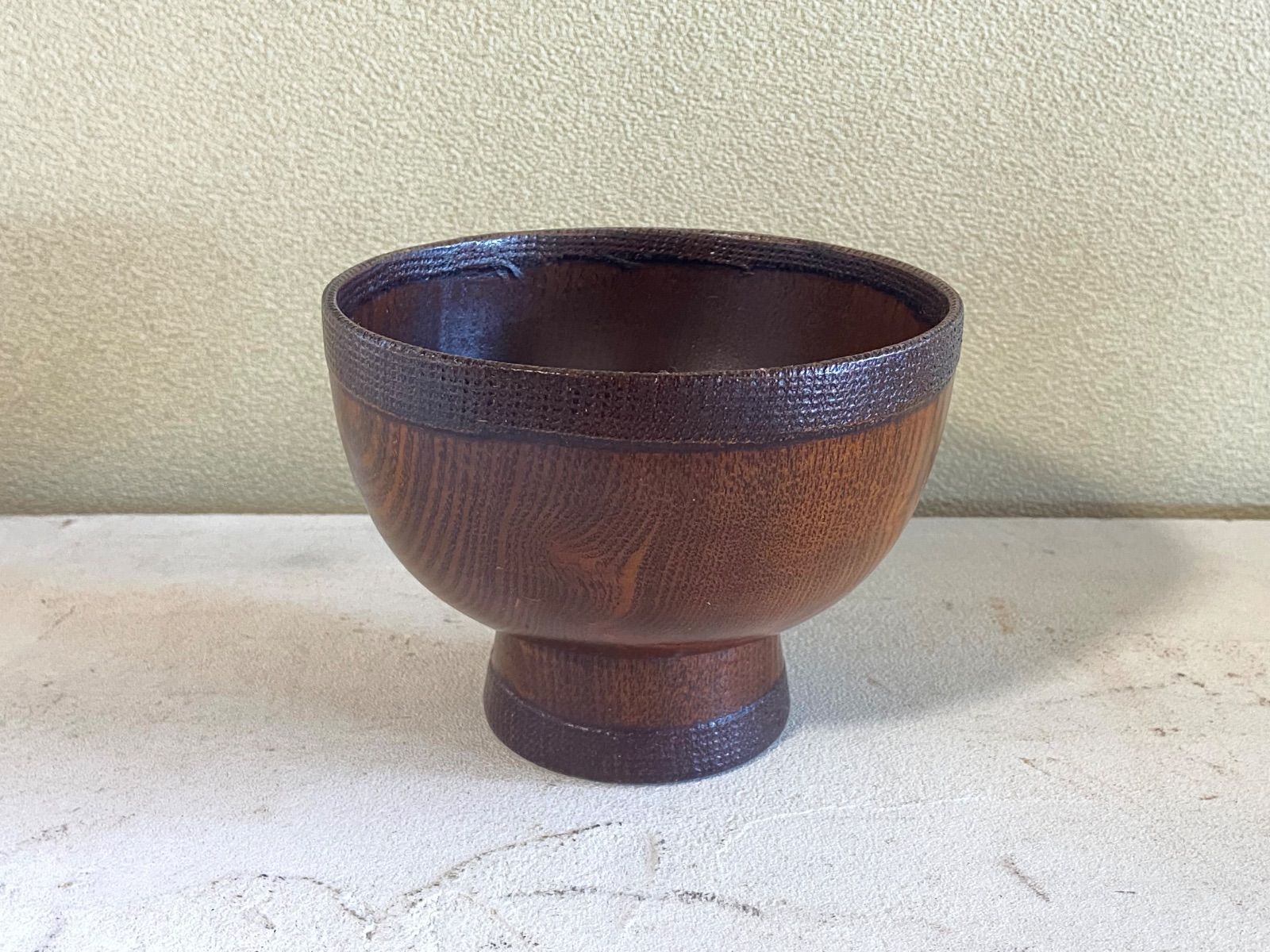 合鹿椀 漆器2客セット　能登蔵出し 木地呂 渕布 能登蔵出し 木地呂 渕布 合鹿椀 漆器2客セット / Noto Lacquerware