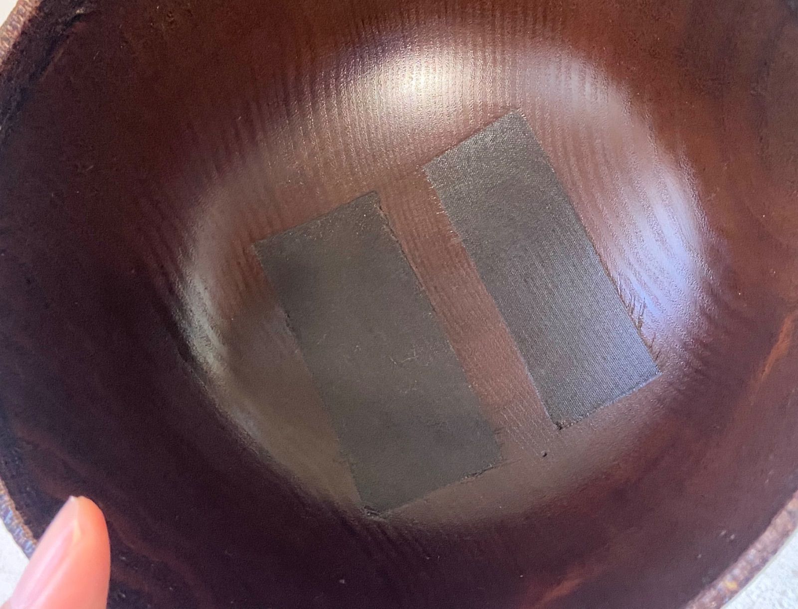能登蔵出し 木地呂 渕布 合鹿椀 漆器2客セット / Noto Lacquerware