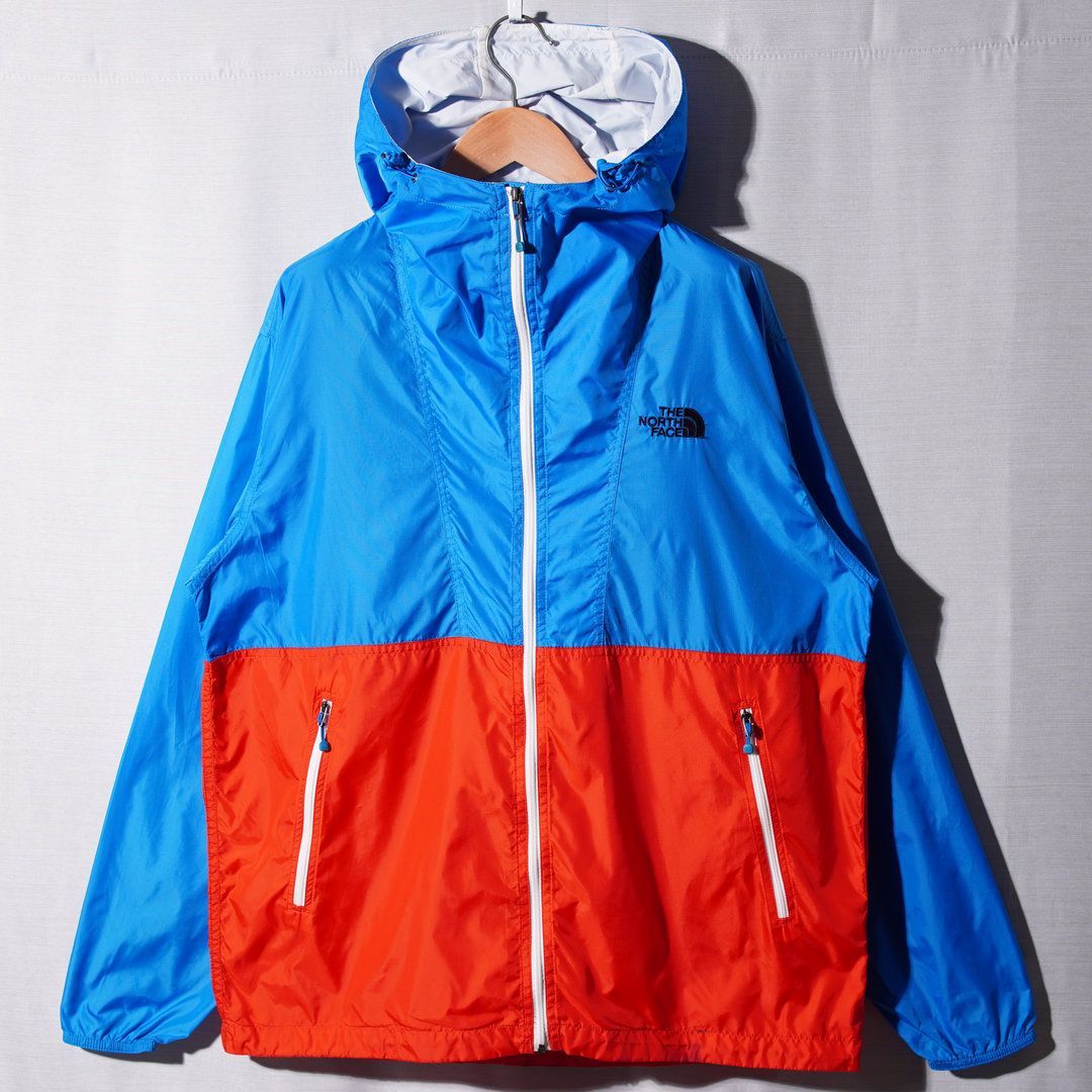 ノースフェイス THE NORTH FACE ナイロンジャケット L レッド ブルー