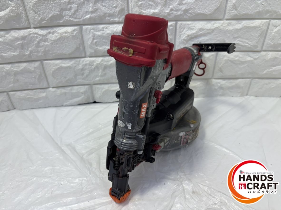 ▽【中古】MAX HV-R32G1 高圧ねじ打機 ターボドライバー 25〜32mm釘 