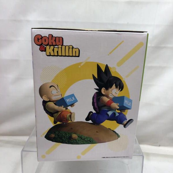中古】未開封)A賞 孫悟空＆クリリン 牛乳配達フィギュア ｢一番くじ