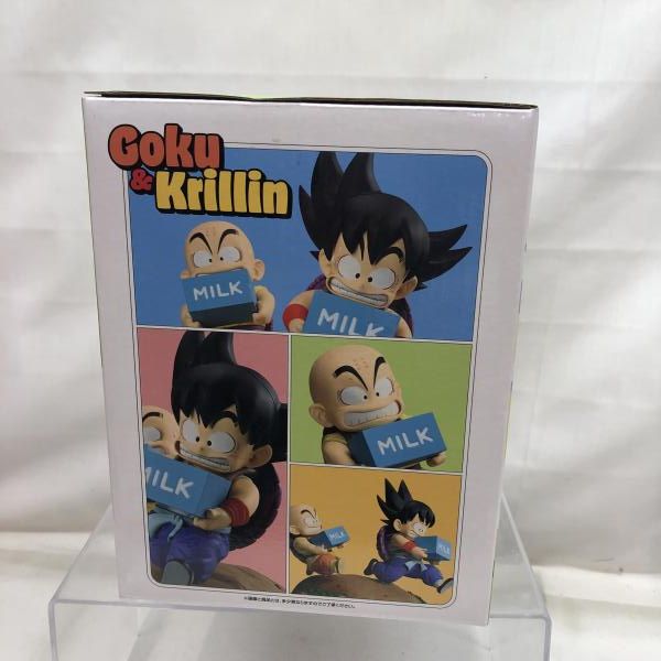 中古】未開封)A賞 孫悟空＆クリリン 牛乳配達フィギュア ｢一番くじ