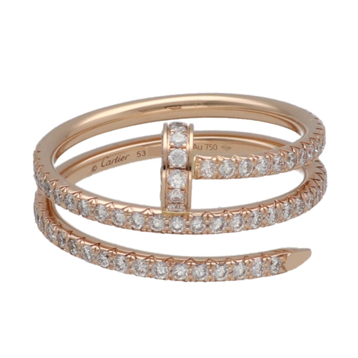 中古】 Cartier カルティエ ジュストアンクル リング ダブル 