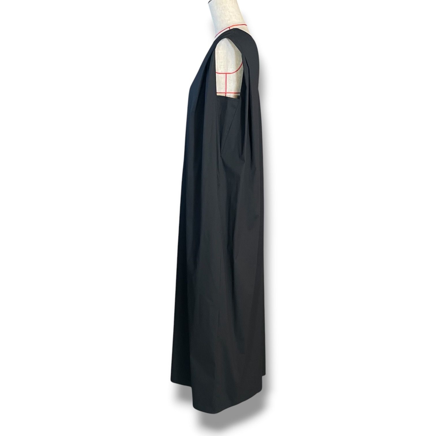 新品 タグ付 未使用 #Newans ハッシュニュアンス ダブルVネックロング 