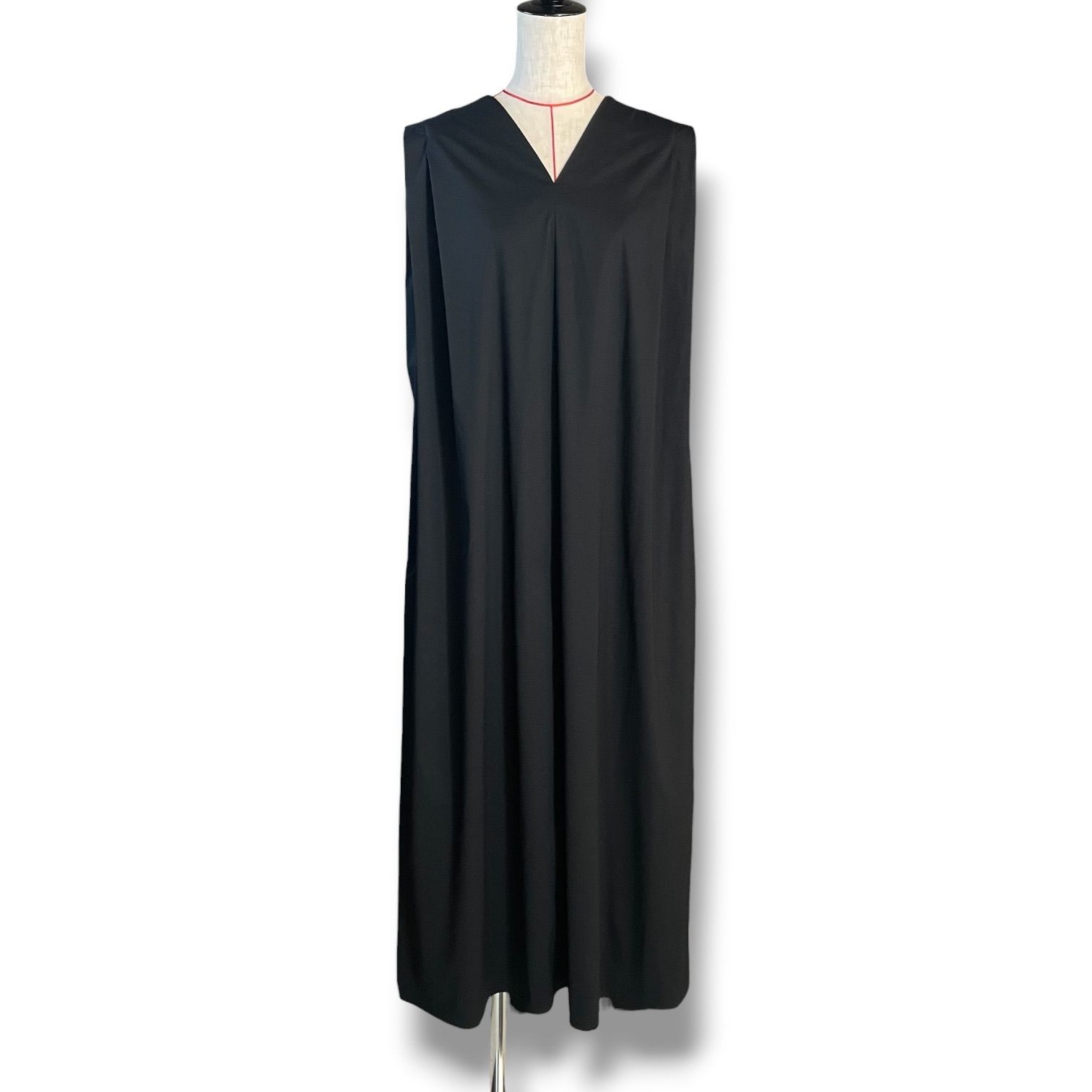 新品 タグ付 未使用 #Newans ハッシュニュアンス ダブルVネックロング 
