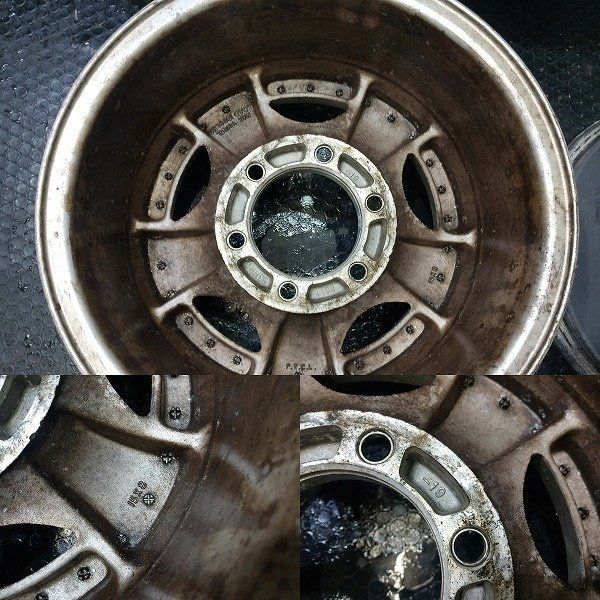社外ホイール 15インチ 4本 8J6HPCD139.7-19 深リム ランクル等 