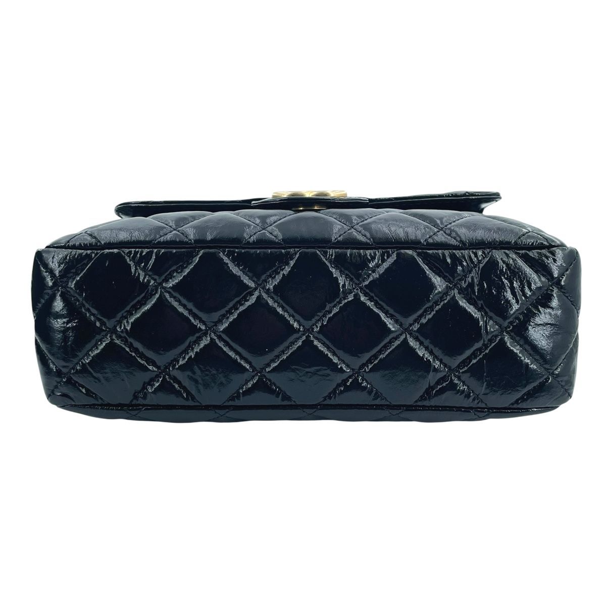 【中古】 CHANEL シャネル  マトラッセ ホーボー チェーンバッグ スモール ブラック 黒 シャイニーカーフ GP金具 AS3690 チェーンショルダーバッグ レディース  26007701 HO 中古】 CHANEL シャネル マトラッセ ホーボー チェーンバッグ スモール