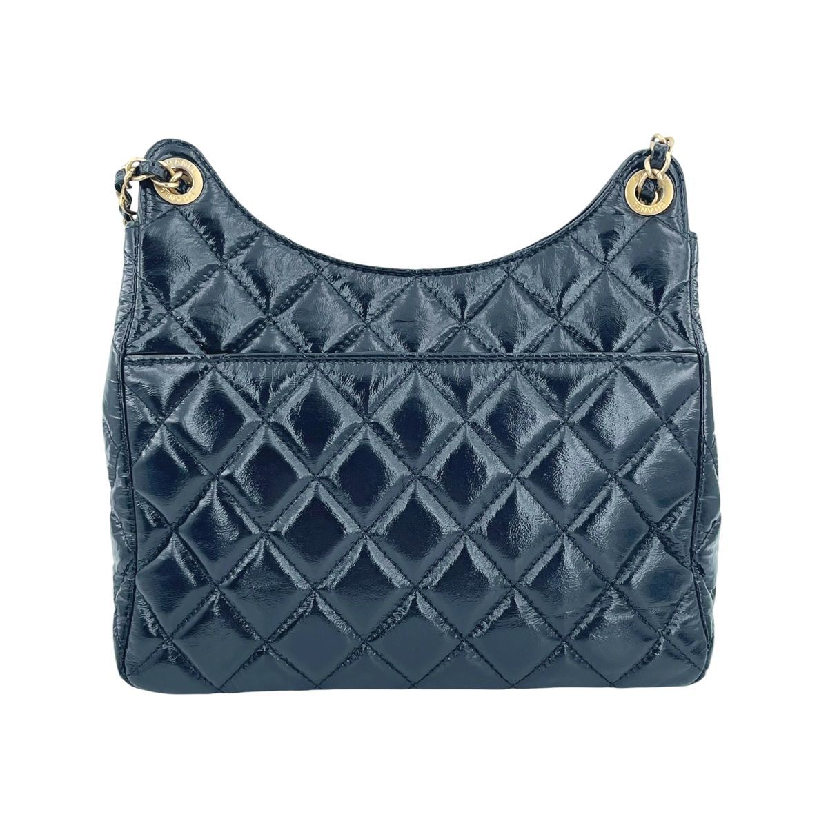 【中古】 CHANEL シャネル  マトラッセ ホーボー チェーンバッグ スモール ブラック 黒 シャイニーカーフ GP金具 AS3690 チェーンショルダーバッグ レディース  26007701 HO 中古】 CHANEL シャネル マトラッセ ホーボー チェーンバッグ スモール