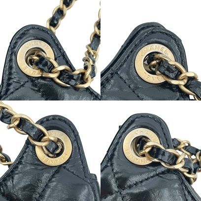 中古】 CHANEL シャネル マトラッセ ホーボー チェーンバッグ スモール