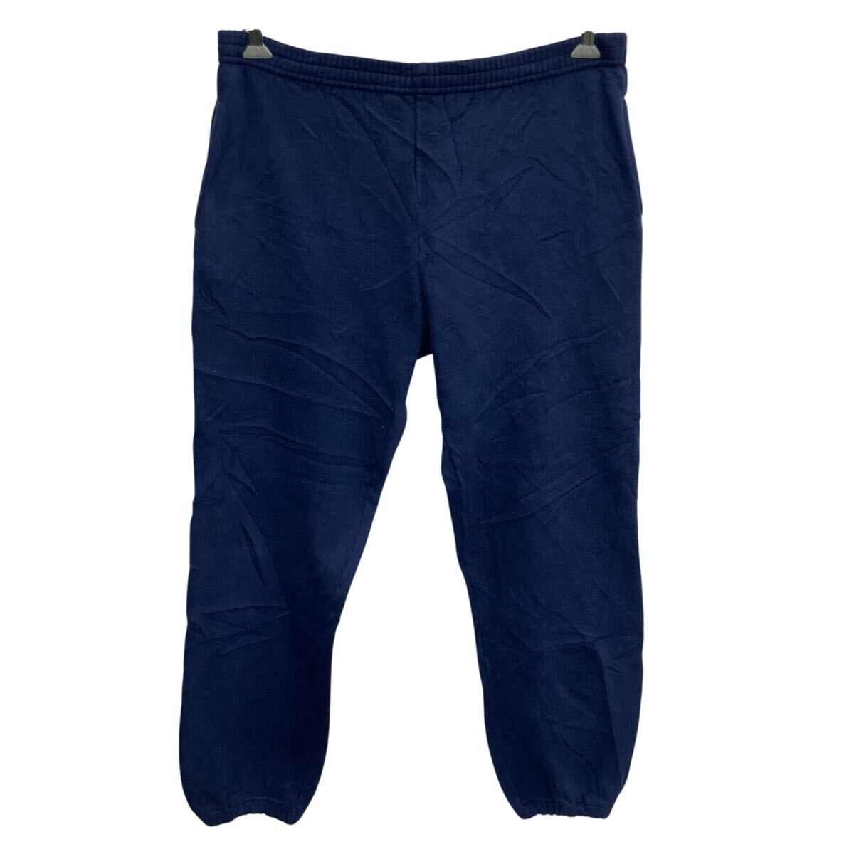 90s USA製 RUSSELL ATHLETIC 無地 スウェットパンツ M ネイビー 