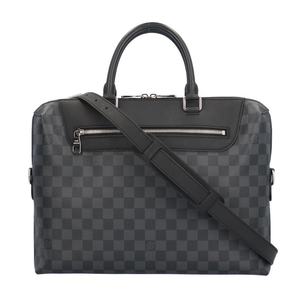 Louis Vuitton Porte Documin Jour NM Damier Graphite Briefcase Damier Graphite Canvas N48260 Men's LOUIS VUITTON Used Louis Vuitton Louis Vuitton