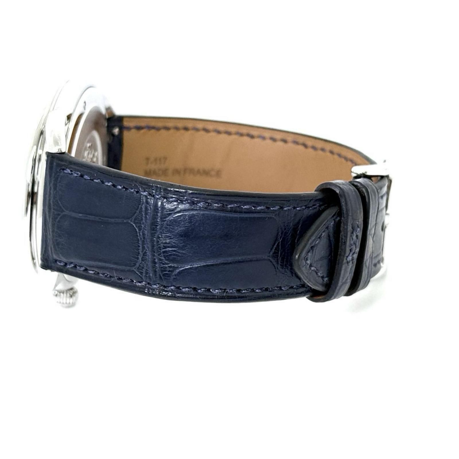 HERMES エルメス アルソー AR7Q.810 ネイビー QZ メンズ 腕時計 稼働品