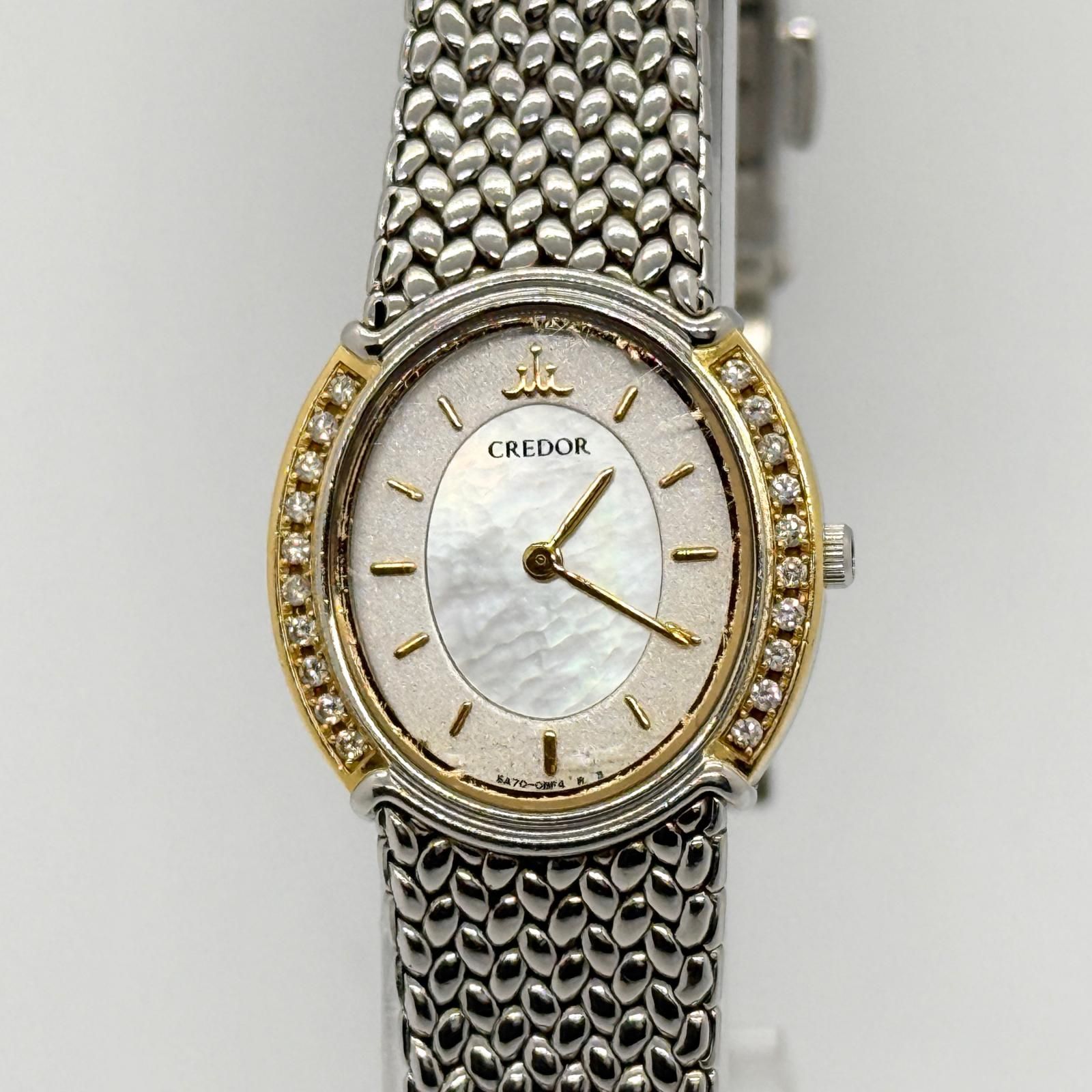 SEIKO クレドール 5A70-0040 K18ベゼル クォーツ腕時計 SEIKO セイコー 