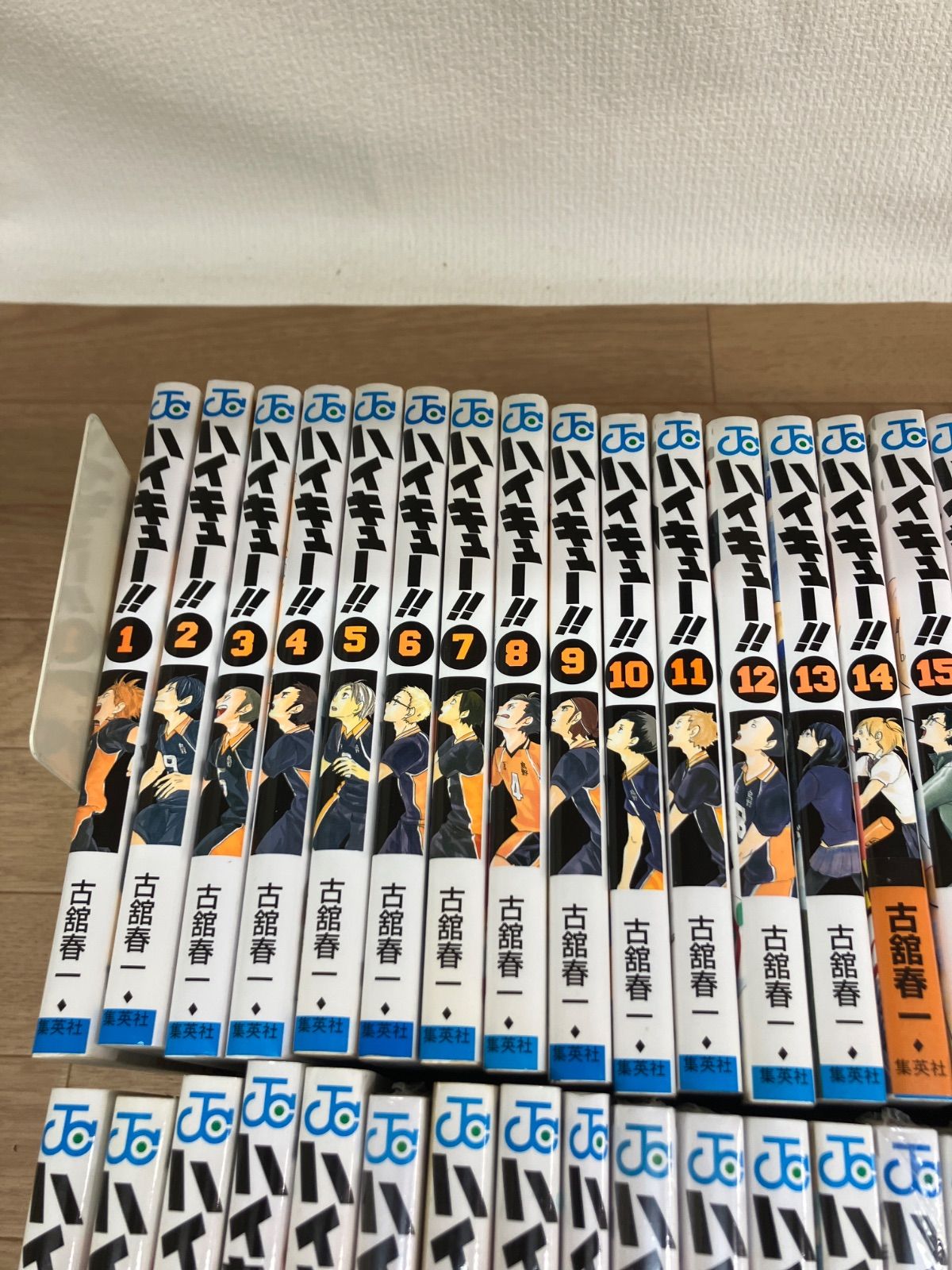 ②【未開封9冊】ハイキュー!! 全巻 1～45巻・33.5巻＋ガイドブックなど 
