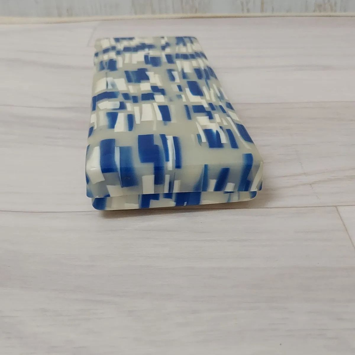 セルロイド ペンケース 昭和レトロ 筆箱 ダイセル クラフト 青 ブルー