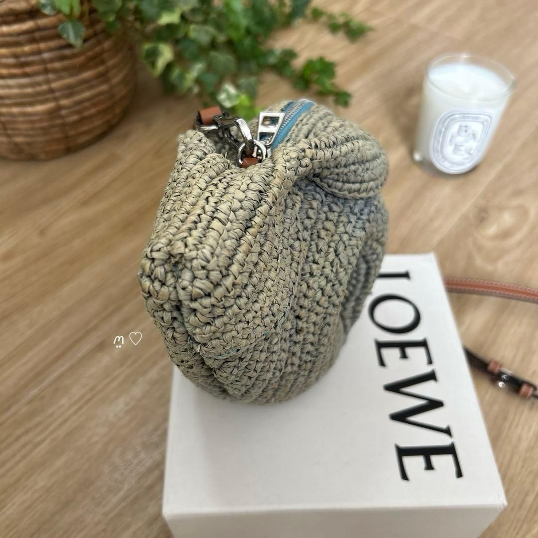 LOEWEロエベ ラフィアバニーバッグ ショルダー 斜めがけポシェット