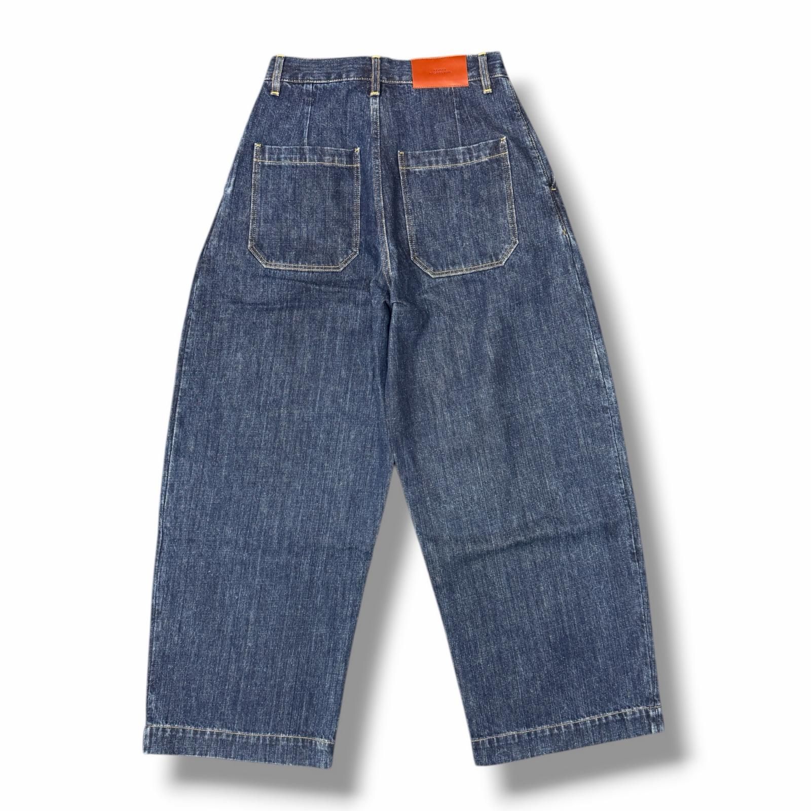 参考上代53900円 未使用 STUDIO NICHOLSON WASHED DENIM ウォッシュドデニムパンツ ジーンズ スタジオニコルソン PUCH-SNM-841 インディゴ S （12538M） 参考上代53900円 未使用 STUDIO NICHOLSON WASHED DENIM ウォッシュド