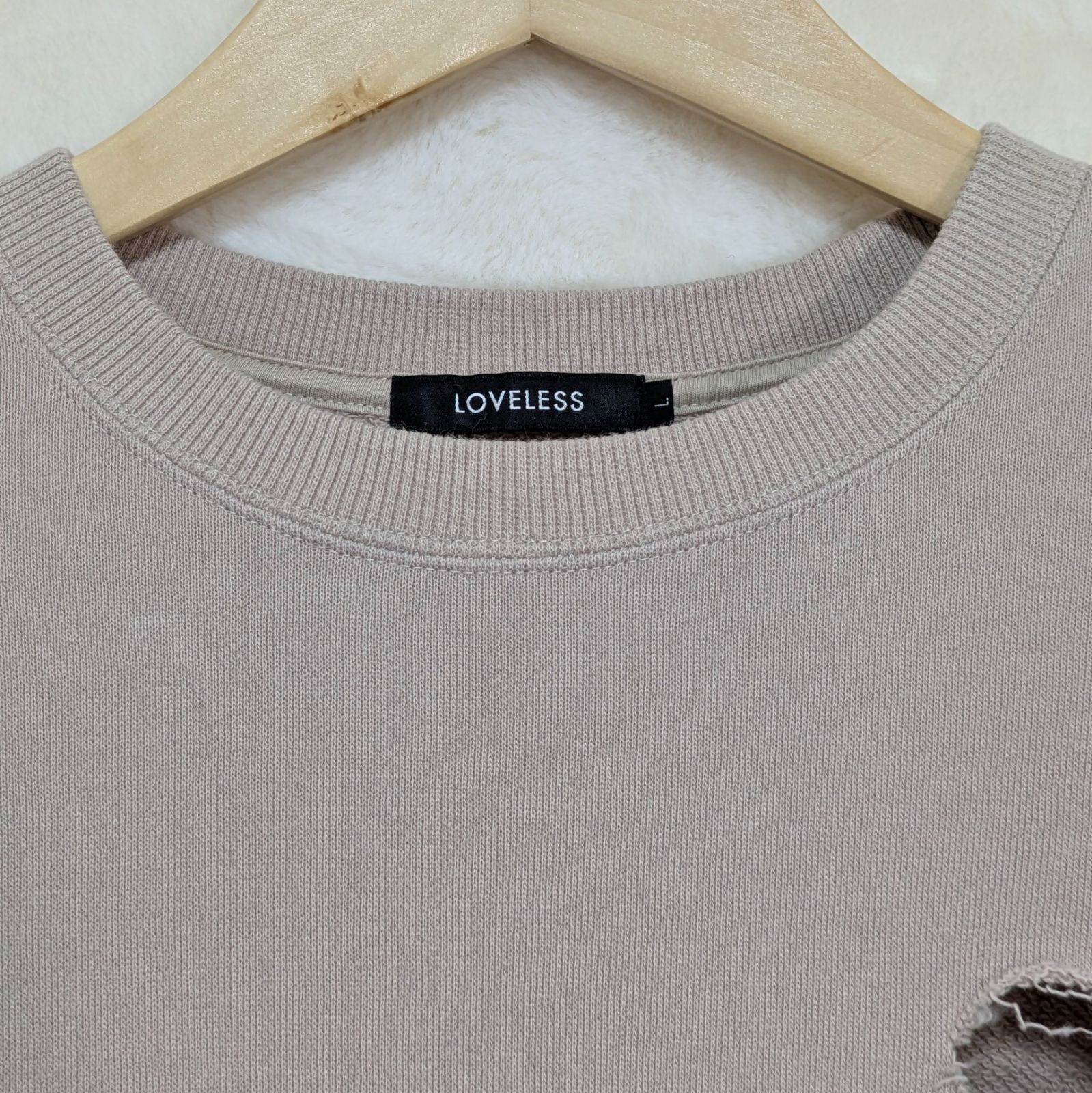 メンズ】【サンプル品】LOVELESS ラブレス ダメージ加工トレーナー L 