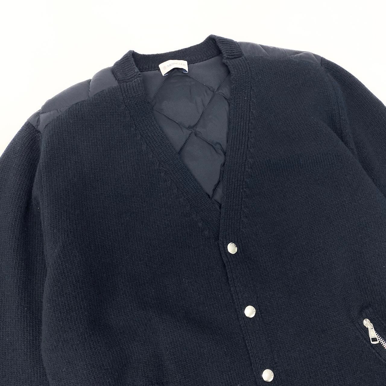 34d13 MONCLER モンクレール CARDIGAN TRICOT ダウンカーディガン 
