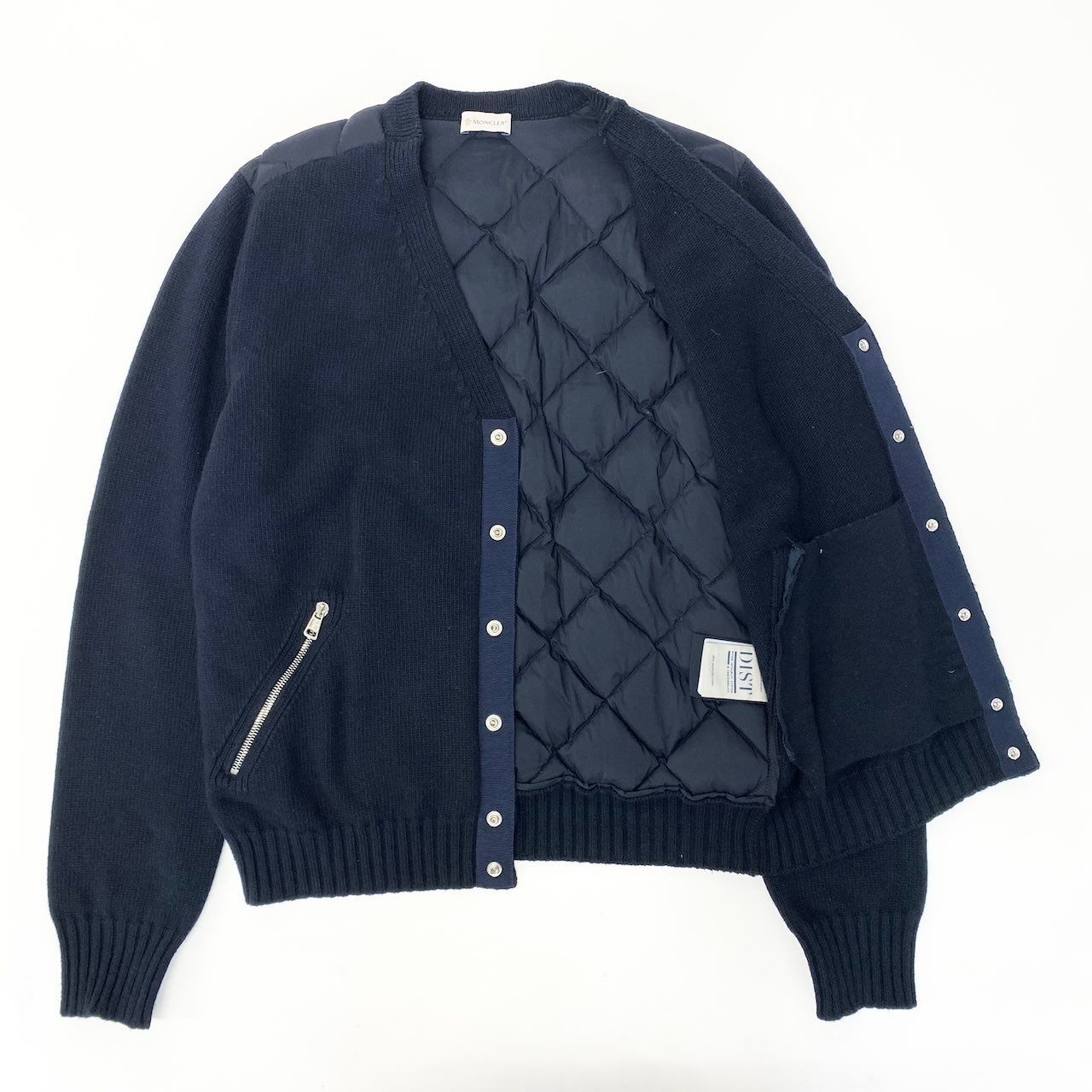 34d13 MONCLER モンクレール CARDIGAN TRICOT ダウンカーディガン 