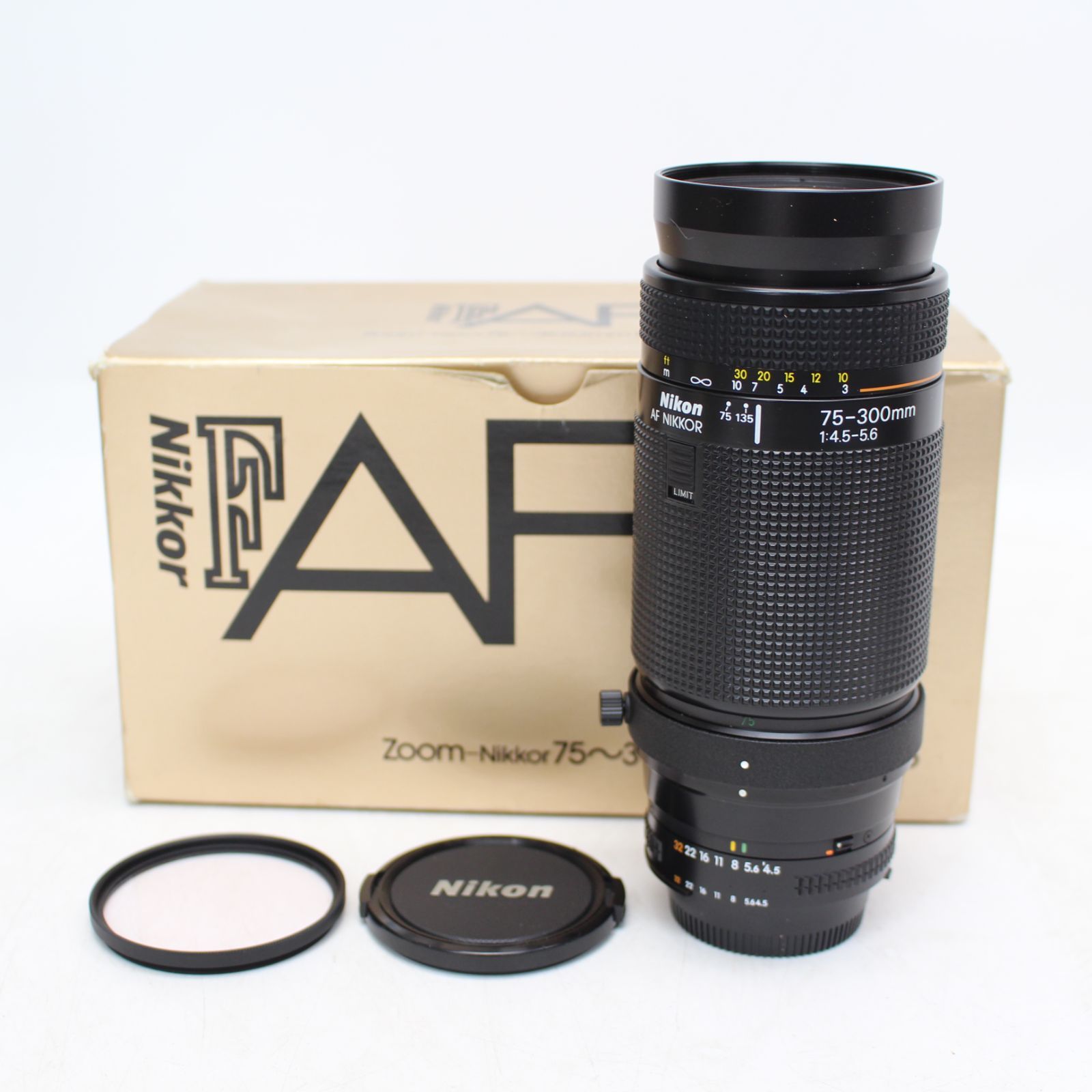299)Nikon ニコン AF NIKKOR 75-300mm f/4.5-5.6 望遠ズームレンズ 