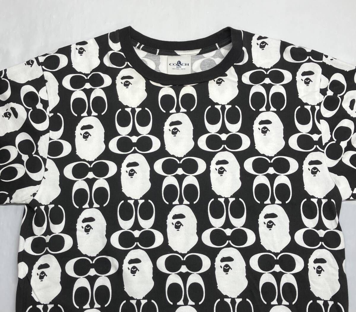 A BATHING APE アベイジングエイプ 半袖Tシャツ ×COACH コーチ 