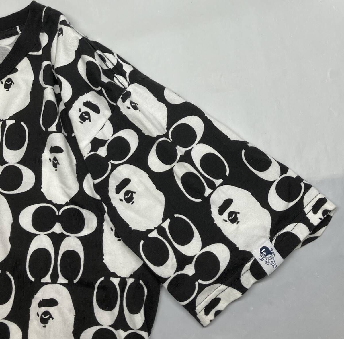 A BATHING APE アベイジングエイプ 半袖Tシャツ ×COACH コーチ 