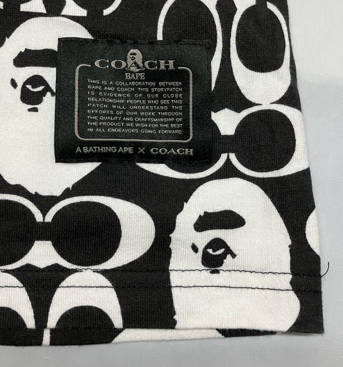 A BATHING APE アベイジングエイプ 半袖Tシャツ ×COACH コーチ 
