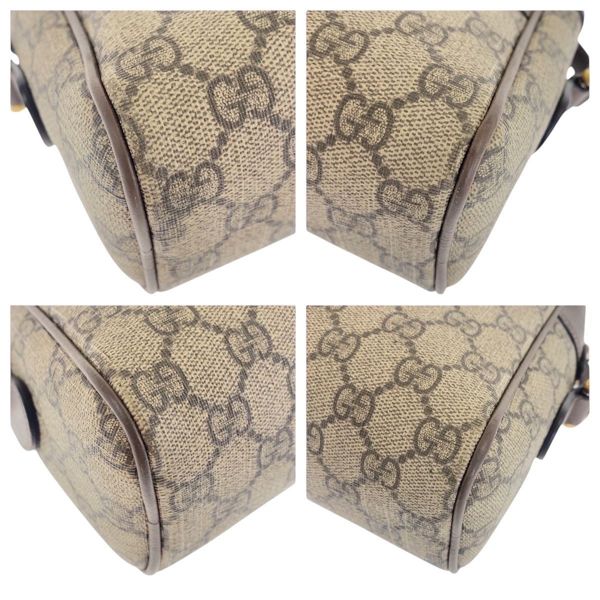 美品 GUCCI グッチ シェリーライン オフィディア ベージュ ゴールド金具 GGスプリームキャンバス /レザー 517060 斜め掛け ショルダーバッグ レディース 602033 【中古】 GUCCI - 美品 GUCCI グッチ シェリーライン オフィディア ベージュ