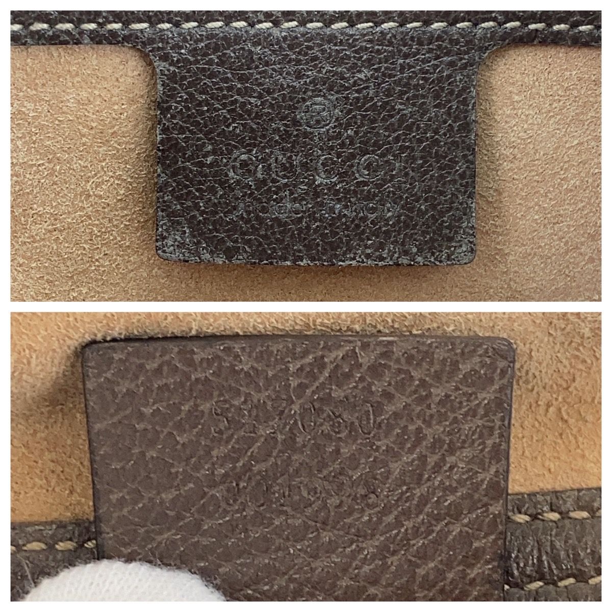 美品 GUCCI グッチ シェリーライン オフィディア ベージュ ゴールド金具 GGスプリームキャンバス /レザー 517060 斜め掛け ショルダーバッグ レディース 602033 【中古】 GUCCI - 美品 GUCCI グッチ シェリーライン オフィディア ベージュ