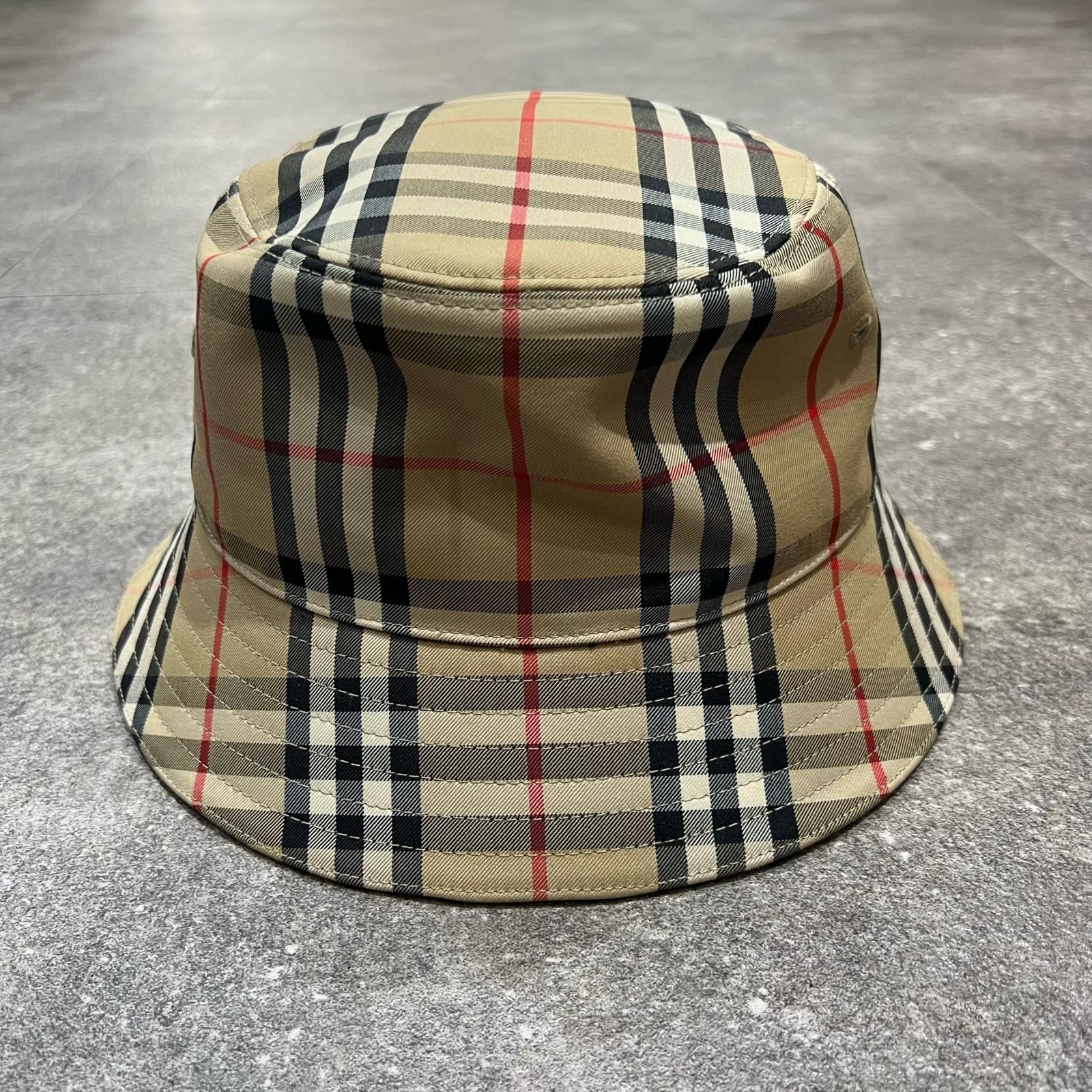 BURBERRY バケットハット ヴィンテージチェック 8026927 BURBERRY》 8026927 VINTAGE CHECK COTTON BUCKET HAT (Burberry