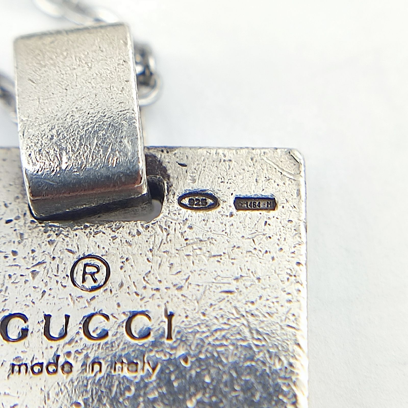 GUCCI　グッチ　プレート　ネックレス　山羊座　星座　シルバー　925 美品】GUCCI グッチ 星座モチーフプレートネックレス 山羊座 SILVER