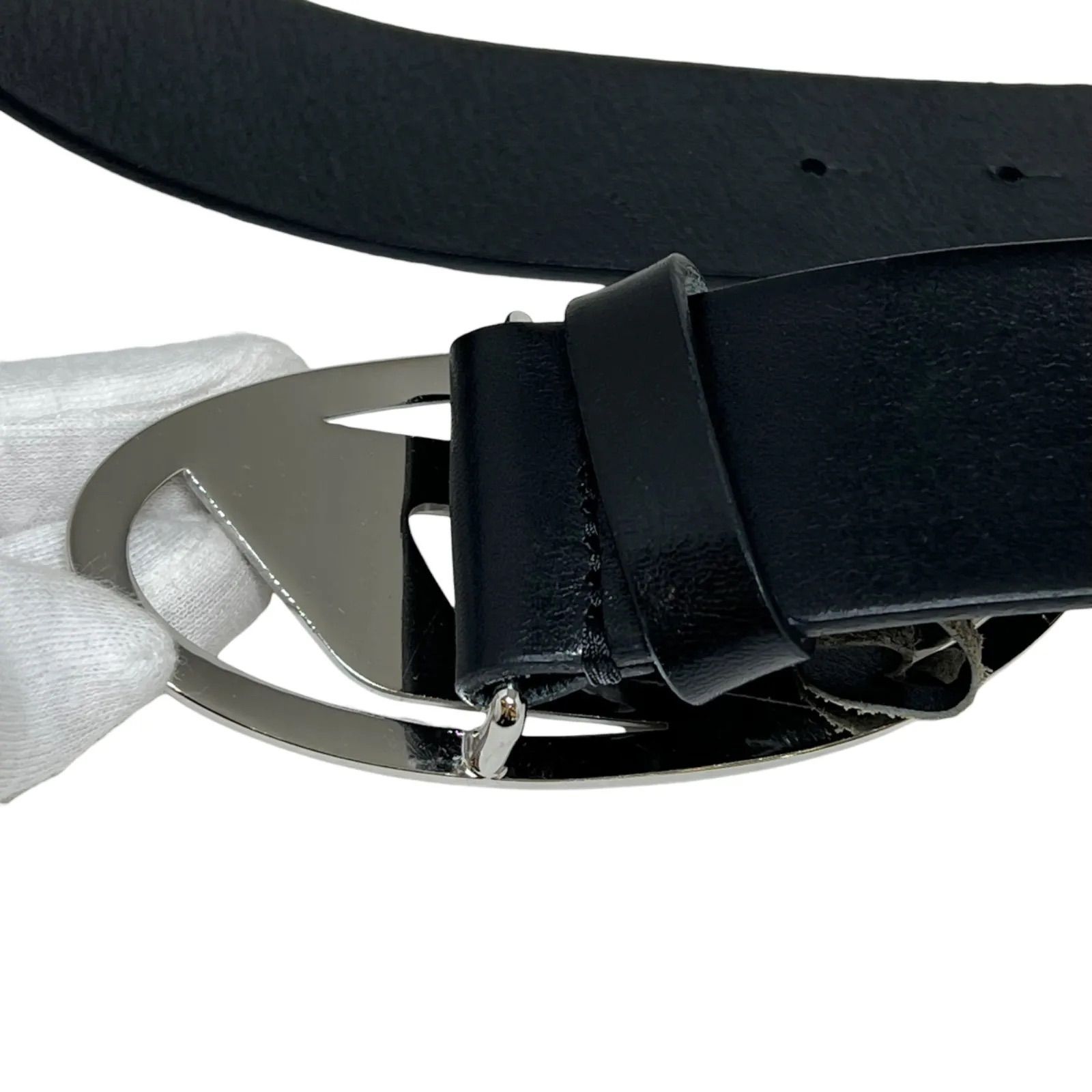 DIESEL ディーゼル ベルト B-1DR X08727 レザー オーバルD ロゴ T8013