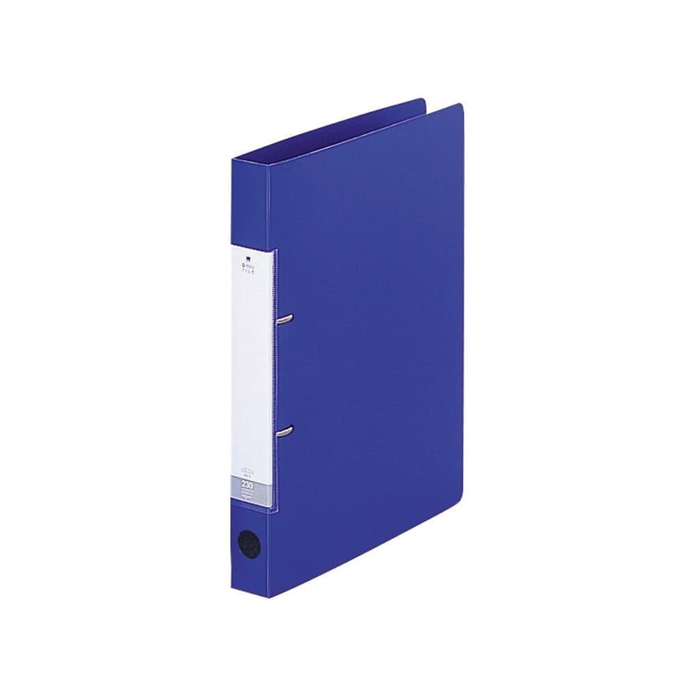 新品 リヒトラブ リクエスト D型 リングファイル A4 青 10冊 G2220-8_10