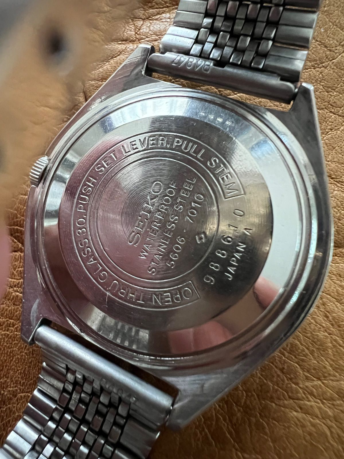 セイコー SEIKO☆ロードマチック 5606-7010☆絹目文字盤☆自動巻き 